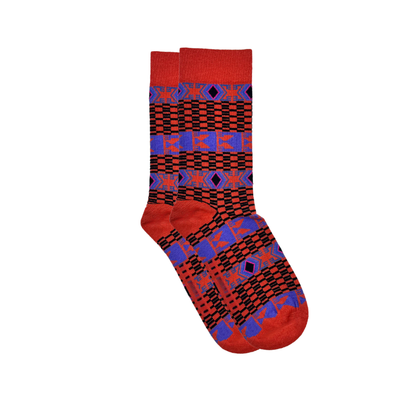 Tribal Red Socks