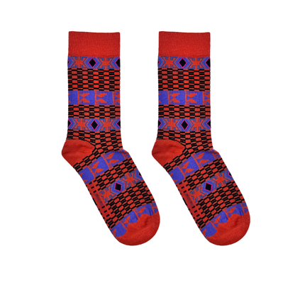 Tribal Red Socks