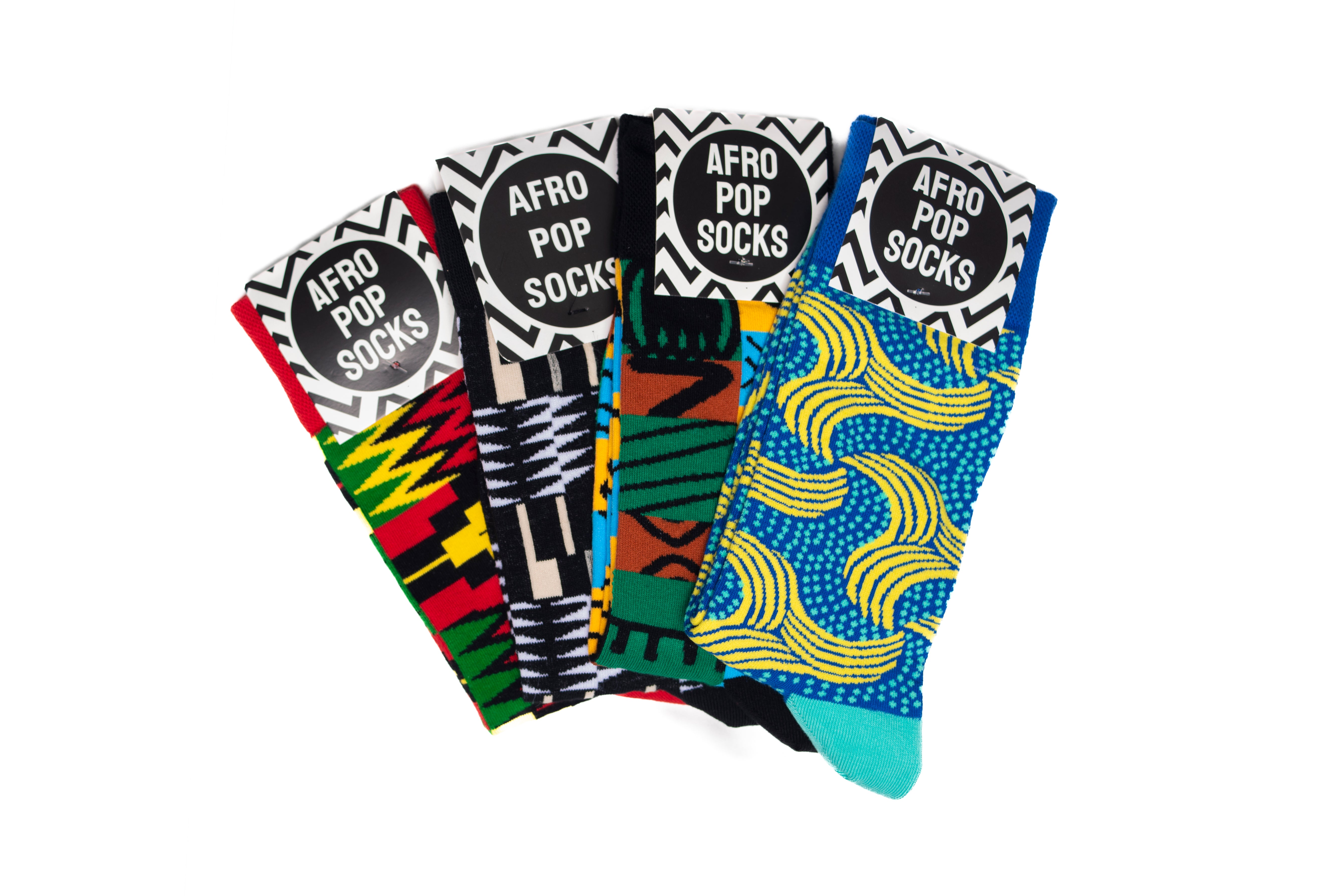 African heritage sock gift box - premium cultural gift | Gold Coast Gift Box | Afropop Socks