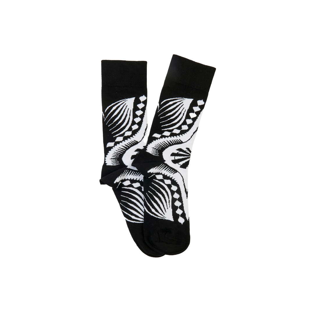 Dashiki Socks  (Black)