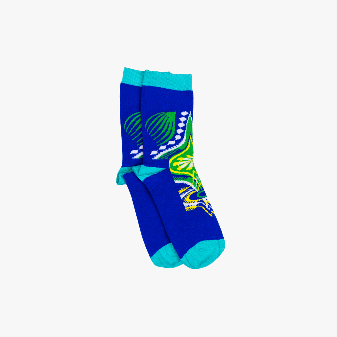 KIDS Dashiki Socks (Blue)