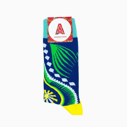 Dashiki Socks Blue