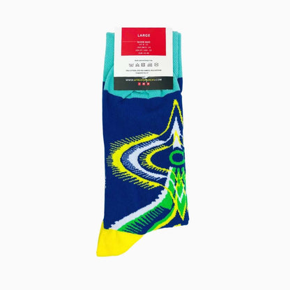 Dashiki Socks Blue