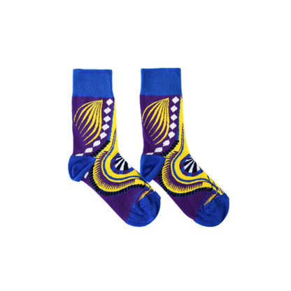 Dashiki Socks (Purple)
