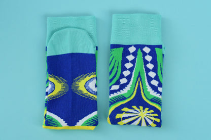 Dashiki Socks Blue