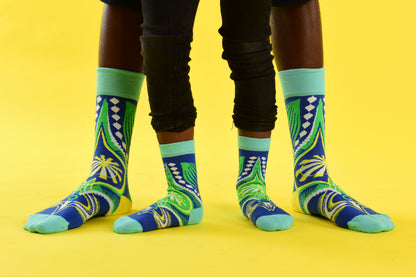 Dashiki Socks Blue