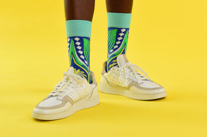 Dashiki Socks Blue