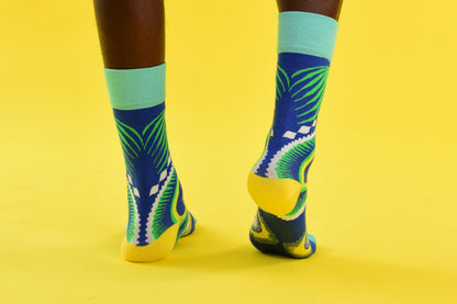 Dashiki Socks Blue