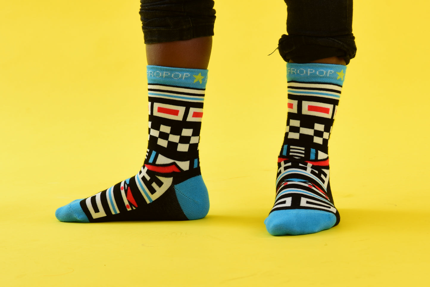 KIDS Ndebele Blue Socks