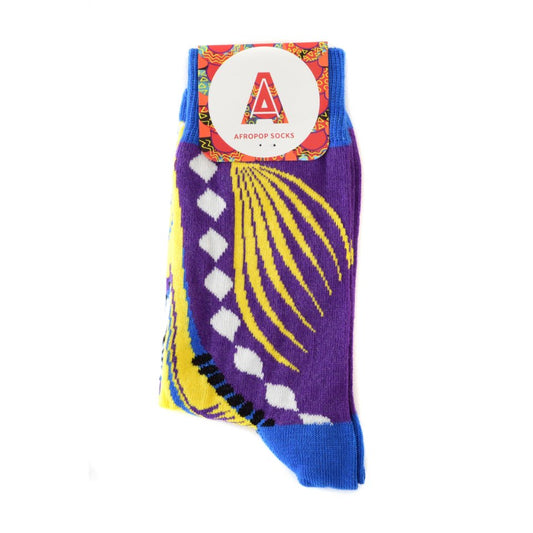 Dashiki Socks (Purple)