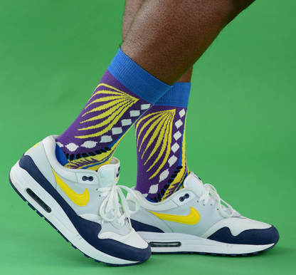 Dashiki Socks (Purple)