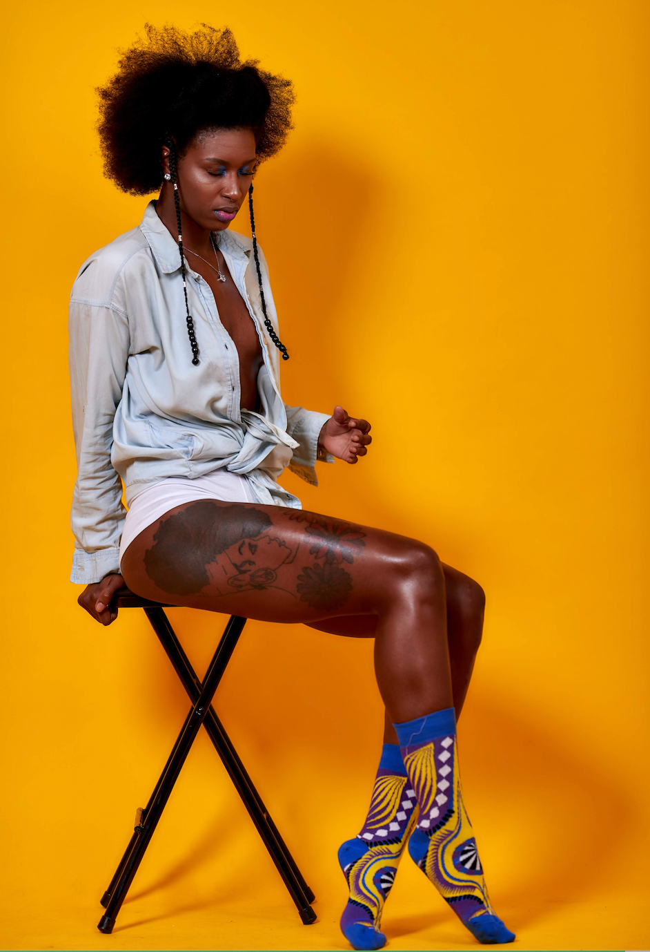 Dashiki Socks (Purple)