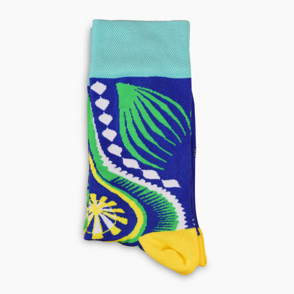 Dashiki Socks Blue